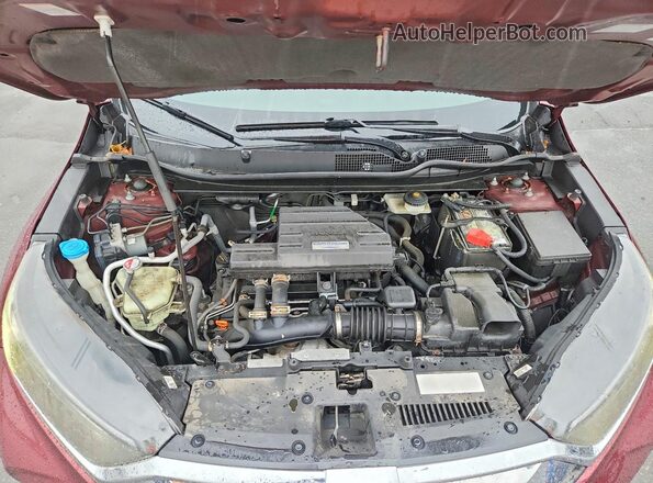 2HKRW2H83HH643534 2017 HONDA CR-V Maroon Widok komory silnika