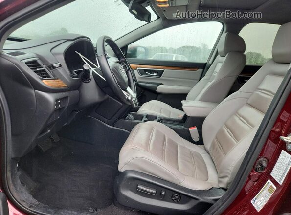 2HKRW2H84HH601762 2017 HONDA CR-V Burgundy Front interior view