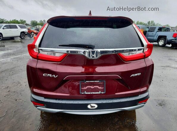 2HKRW2H84HH601762 2017 HONDA CR-V Burgundy Rear view