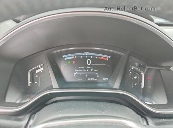 2HKRW2H84HH601762 2017 HONDA CR-V Burgundy Instrument cluster view