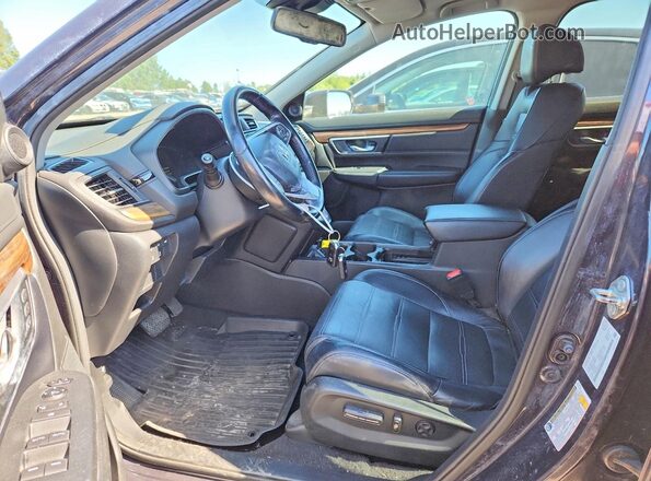 2HKRW2H84JH104863 2018 HONDA CR-V Gray Widok wnętrza z przodu
