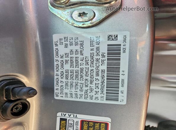 2HKRW2H84JH641085 2018 HONDA CR-V Silver Սալոնի 360 աստիճան տեսք