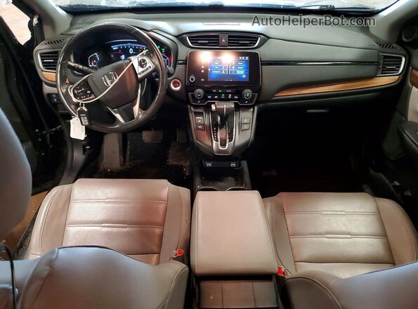 2HKRW2H84LH612933 2020 HONDA CR-V Черный Вид панели приборов