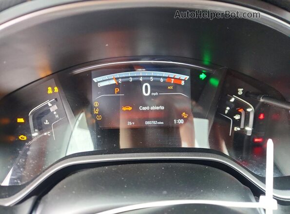 2HKRW2H84LH677619 2020 HONDA CR-V Gray Вид щитка приладів