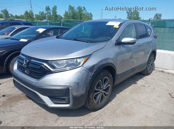 2HKRW2H84NH646339 2022 HONDA CR-V Silver წინა მარცხენა ხედი სამი მეოთხედიდან