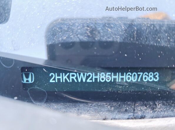 2HKRW2H85HH607683 2017 HONDA CR-V White Вид наклейки з VIN-кодом
