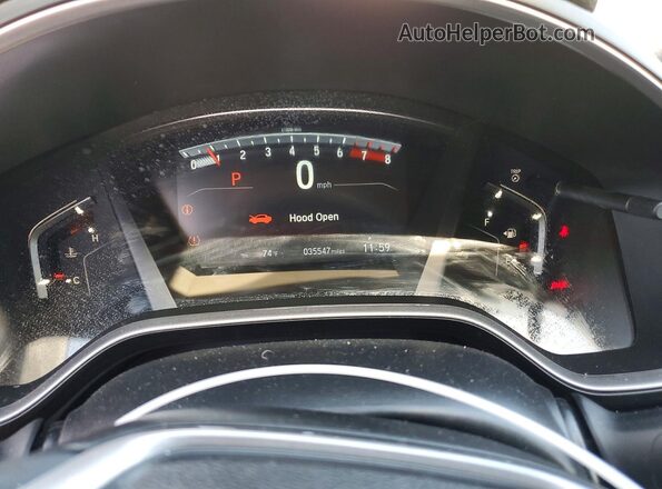2HKRW2H85NH614404 2022 HONDA CR-V Gray Սարքավորումների վահանակի տեսք