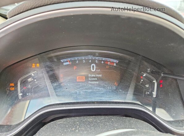 2HKRW2H86JH663394 2018 HONDA CR-V White ხელსაწყოთა პანელის ხედი