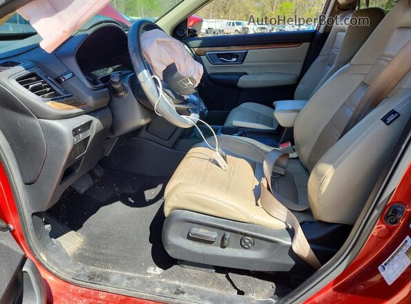 2HKRW2H87HH641429 2017 HONDA CR-V Red Vista interior delantera