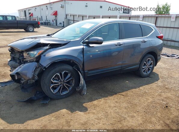2HKRW2H87MH646124 2021 HONDA CR-V Blue Առջևի ձախ երեք քառորդ տեսարան