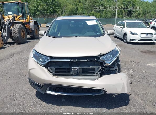2HKRW2H88KH644167 2019 HONDA CR-V Beige ხელსაწყოთა პანელის ხედი
