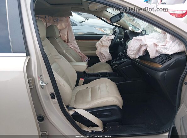 2HKRW2H89JH686877 2018 HONDA CR-V Beige Vista interior delantera