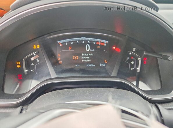 2HKRW2H92KH150119 2019 HONDA CR-V Blue Widok zestawu wskaźników