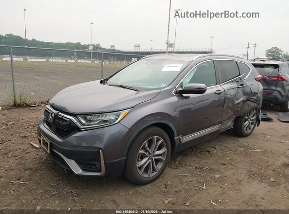 2HKRW2H95MH672620 2021 HONDA CR-V Gray წინა მარცხენა ხედი სამი მეოთხედიდან