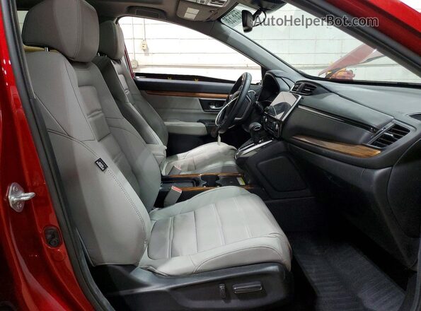 2HKRW2H95NH646813 2022 HONDA CR-V Maroon Widok wnętrza z przodu