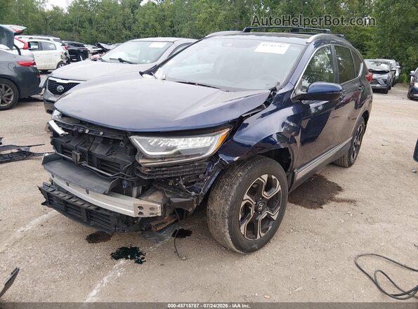 2HKRW2H96JH150686 2018 HONDA CR-V Blue Front view