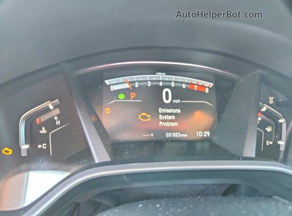 2HKRW2H96NH653009 2022 HONDA CR-V Black Вид щитка приладів
