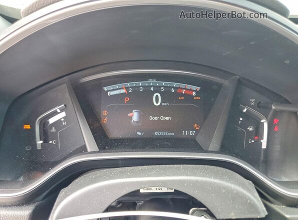 2HKRW2H97NH641354 2022 HONDA CR-V Gray Вид щитка приладів