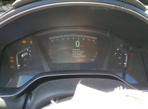 2HKRW2H9XHH124005 2017 HONDA CR-V White Vista del cuadro de instrumentos