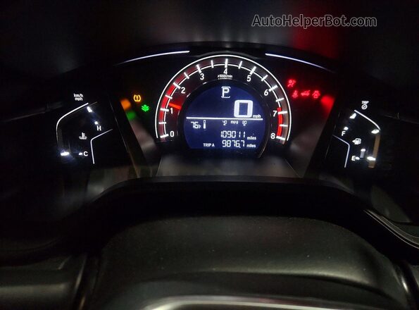 2HKRW6H32HH201632 2017 HONDA CR-V Gray ხელსაწყოთა პანელის ხედი