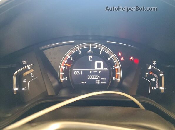2HKRW6H34KH223221 2019 HONDA CR-V Синий Вид щитка приборов