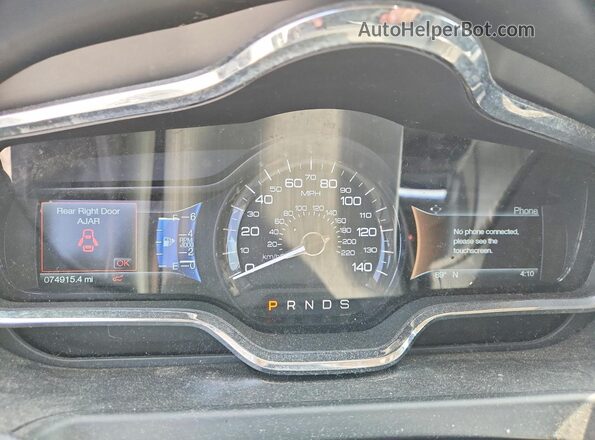 2LMHJ5AT0KBL04162 2019 LINCOLN MKT Черный Вид щитка приборов
