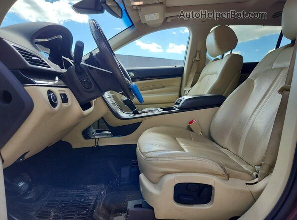 2LMHJ5AT2JBL01102 2018 LINCOLN MKT Бордовый Вид салона спереди