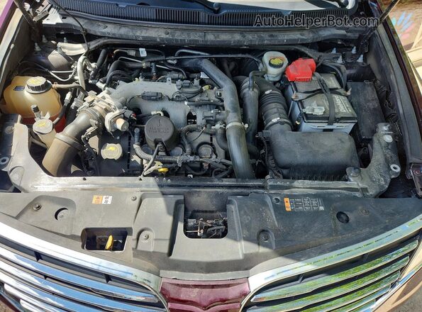 2LMHJ5AT2JBL01102 2018 LINCOLN MKT Бордовый Вид подкапотного пространства