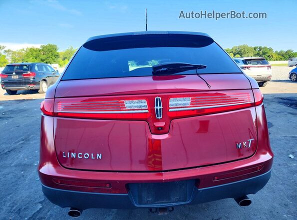 2LMHJ5AT6HBL00772 2017 LINCOLN MKT Maroon უკანა ხედი