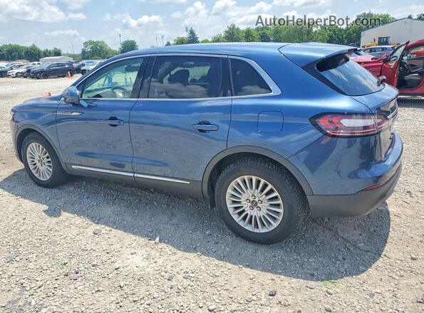 2LMPJ6J91KBL31053 2019 LINCOLN NAUTILUS Blue Trasero izquierdo