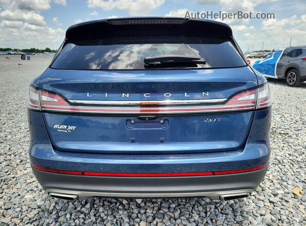 2LMPJ6J99KBL22746 2019 LINCOLN NAUTILUS Blue უკანა ხედი