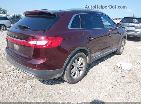 2LMPJ6JR0JBL18695 2018 LINCOLN MKX Burgundy უკანა მარჯვენა