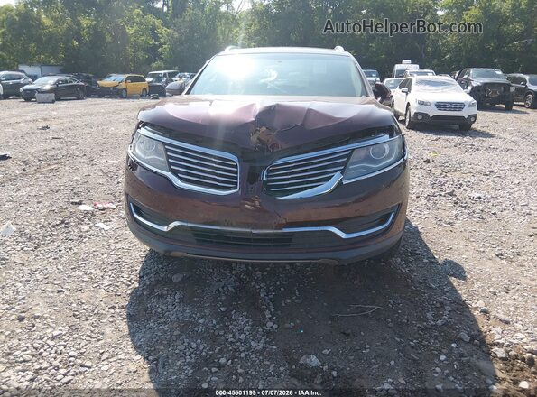 2LMPJ6JR0JBL18695 2018 LINCOLN MKX Burgundy წინა ხედი