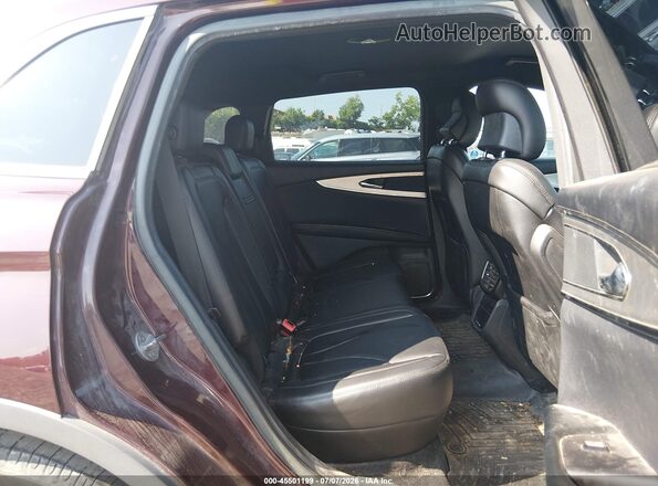 2LMPJ6JR0JBL18695 2018 LINCOLN MKX Burgundy VIN კოდის სტიკერის ხედი