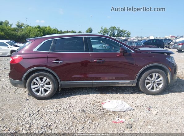 2LMPJ6JR0JBL18695 2018 LINCOLN MKX Burgundy უკანა სალონის ხედი