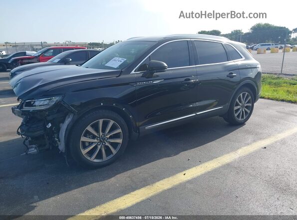 2LMPJ6K94KBL24435 2019 LINCOLN NAUTILUS Черный Передняя левая четверть