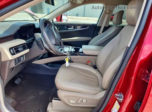 2LMPJ6K95MBL01670 2021 LINCOLN NAUTILUS Red Вид салону спереду