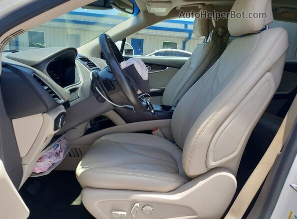 2LMPJ6KR0HBL15112 2017 LINCOLN MKX White Vista interior delantera