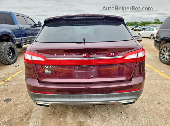 2LMPJ6KR0JBL26701 2018 LINCOLN MKX Burgundy Հետևի տեսք