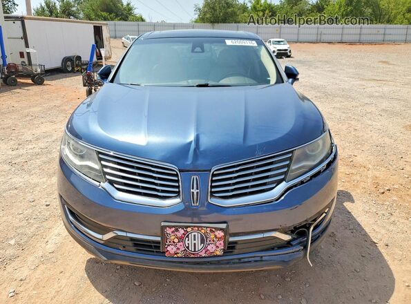 2LMPJ6KR1JBL44642 2018 LINCOLN MKX Blue Вид спереду