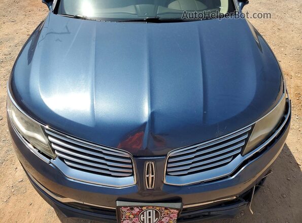 2LMPJ6KR1JBL44642 2018 LINCOLN MKX Blue Вид підкапотного простору