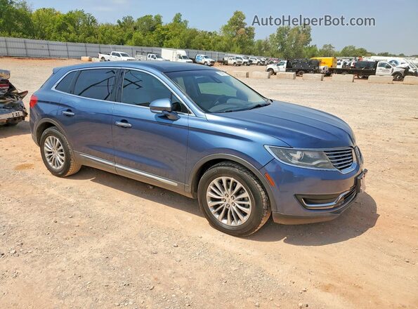 2LMPJ6KR1JBL44642 2018 LINCOLN MKX Blue Передня права чверть