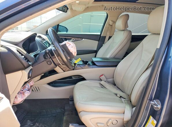 2LMPJ6KR1JBL44642 2018 LINCOLN MKX Blue Вид салону спереду