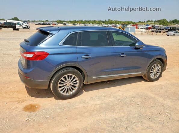 2LMPJ6KR1JBL44642 2018 LINCOLN MKX Blue Задня права чверть