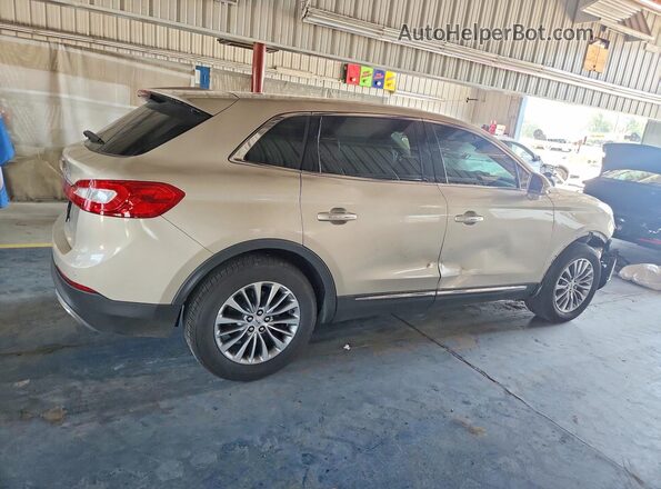 2LMPJ6KR3HBL16481 2017 LINCOLN MKX Желто-коричневый Задняя правая четверть
