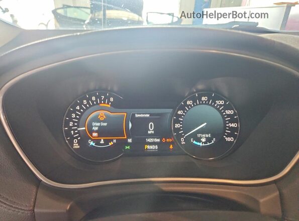 2LMPJ6KR3HBL16481 2017 LINCOLN MKX Желто-коричневый Вид щитка приборов