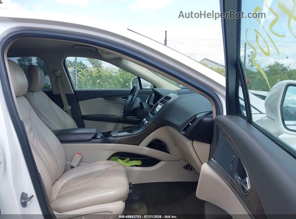 2LMPJ6KR7HBL26320 2017 LINCOLN MKX White Vista interior delantera