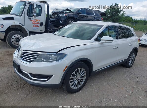 2LMPJ6KR7HBL26320 2017 LINCOLN MKX White Vista tres cuartos delantera izquierda