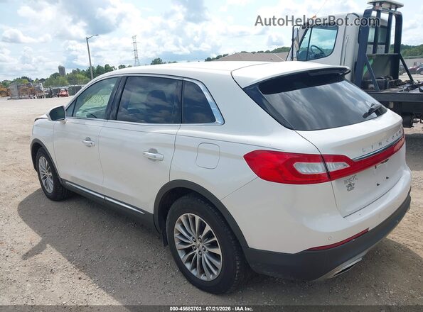 2LMPJ6KR7HBL26320 2017 LINCOLN MKX White Trasero izquierdo