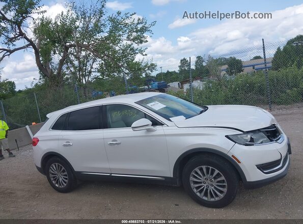2LMPJ6KR7HBL26320 2017 LINCOLN MKX White Vista interior trasera